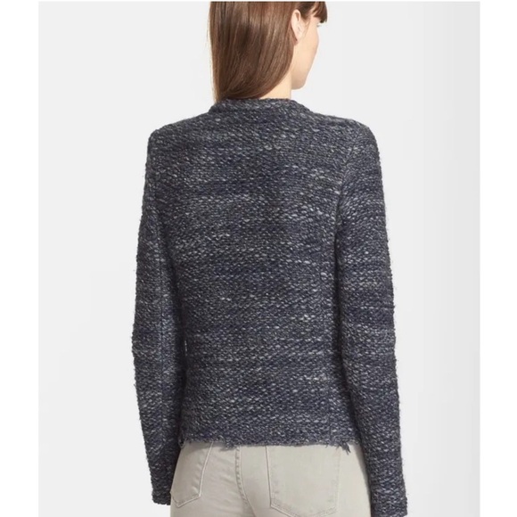 IRO charcoal Grey Carene Tweed Boucle Jacket - Picture 2 of 8